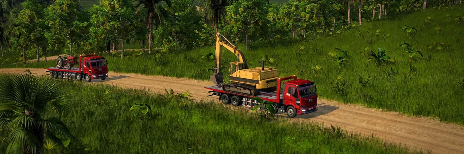 Logging truck modification at a forest work site